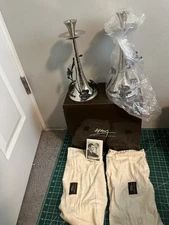 Michael Aram 2-piece Black Orchid Tapered Candle Holders