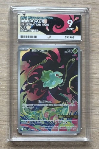 Bulbasaur 133/132 Mega Evolution Box Topper Stamped Ace 9