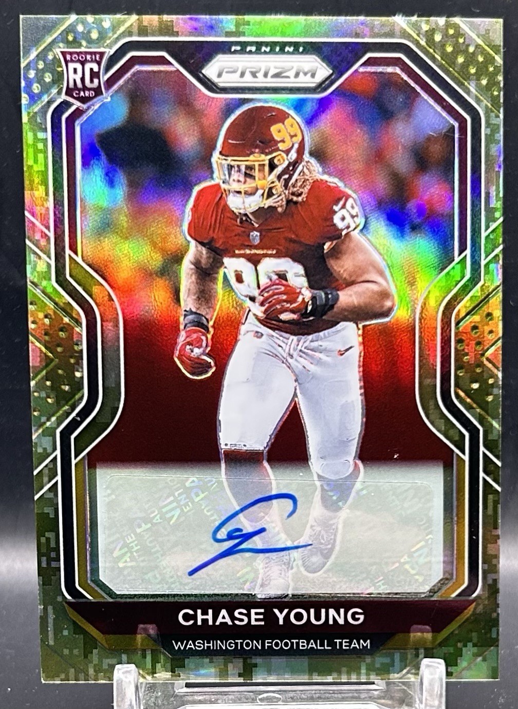 2020 Panini Prizm - Rookie Chase Young #383 Camo Prizm /25 (RC) Auto
