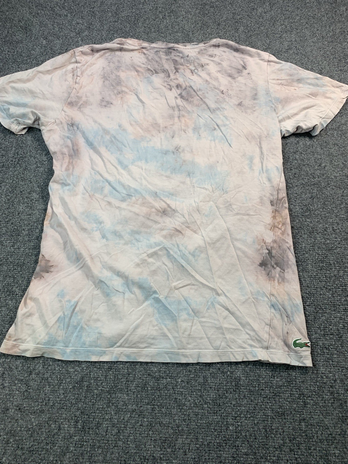 Lacoste Sleepwear Shirt Womens Large Pink Tye Dye Logo Short Sleeve Crew Neck thumbnail 11