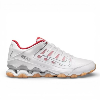 Nike Reax 8 TR Training Athletic Shoes Mens Sz 12 White Wolf Grey Chile Red NEW