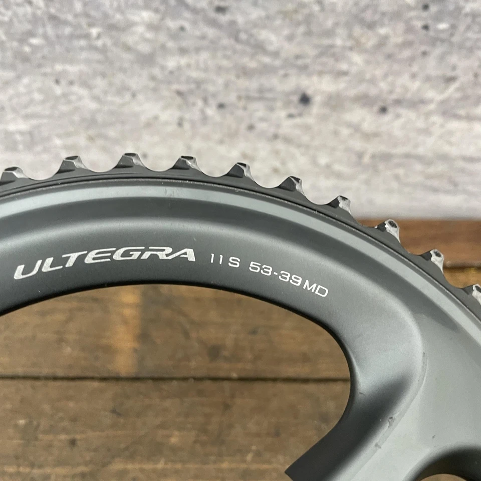 Shimano Ultegra 11-Speed Chainring 53T Road 4-Bolt Asymmetric 110 BCD 53-39 MD - Image 2 of 4