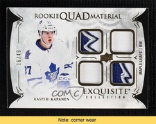 2016-17 Upper Deck Black Diamond 16/49 Kasperi Kapanen #RQ-KK READ 1qc