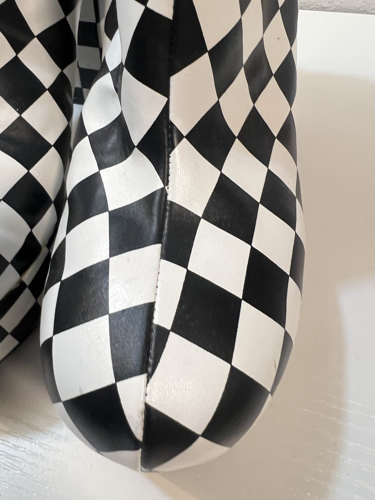 Current Mood Boots 9 Checkered Platform Ankle Boo… - image 12