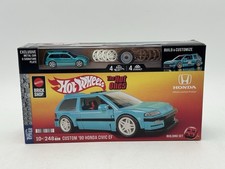 Mattel Brick Shop Hot Wheels The Hot Ones Custom 90 Honda Civic EF - New in Box 