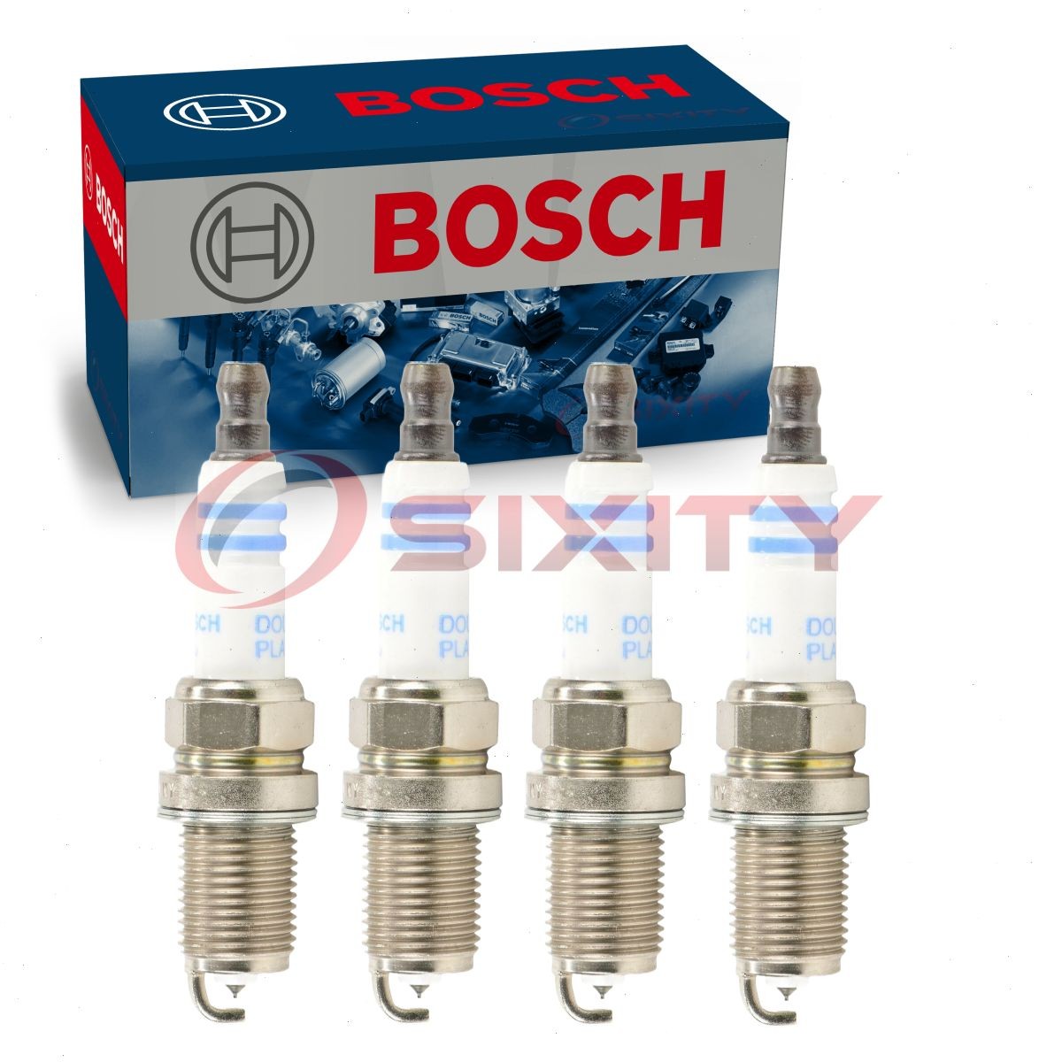 4 pc Bosch Double Platinum Spark Plugs for 1994 Plymouth Colt 2.4L L4 ko