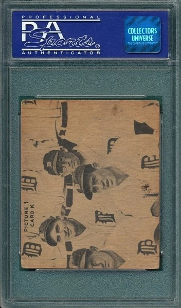 1935 Goudey 4-в-1 Билл Терри Гас Манкузо Хэл Шумахер Трэвис Джексон PSA 3 - Изображение 2 из 2
