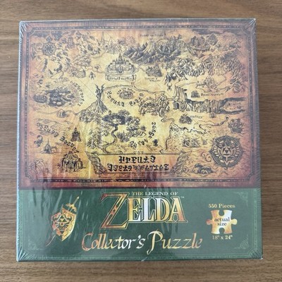The Legend of Zelda Collector's Jigsaw Puzzle Hyrule Map 550 Pieces NEW SEALED!!