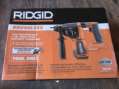 #ad #ad RIDGID R86712B 18V Brushless 1 inch SDS Plus Rotary Hammer Tool Only $145.00