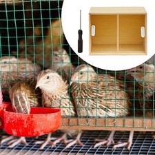 Brooder Box for Chicks Breeding Box Nesting Box Quail Coop Wooden Hamster Cage