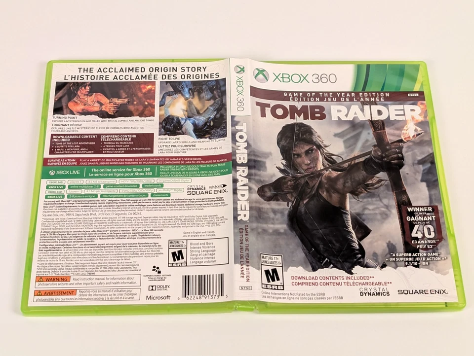 Tomb Raider -- Game of the Year Edition (Xbox 360)➡️CIB - Tested - Near Mint 📀 - Image 4 of 4