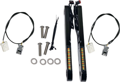 Custom Dynamics ProBEAM Dynamische Streifen V2 Frontblinker Schwarz #PB-DS2-13-B