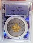 2024 Malta 5 Euros Golden Eagle Gilt 1oz Silver PCGS MS70 #969975.70.51284915