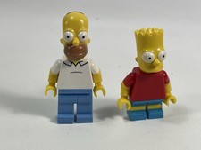 LEGO Homer And Bart Simpson The Simpsons Minifigure Series 1 Lot Of 2 71005 