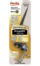 NEW! Korky Universal StrongArm Heavy Duty Handle & Lever Brushed Nickel