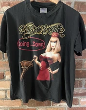 Vintage Brockum Aerosmith Pump Going Down Elevator Concert T Shirt Size L USA