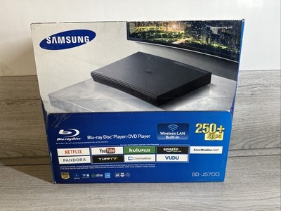 NEW SEALED Samsung BD-J5700 Smart Curved Blu-ray Player Wi-Fi 1080p Streaming