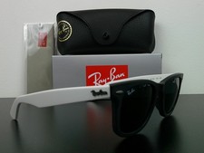 Ray-Ban RB2140 Wayfarer Classic Sunglasses Matte White/Black 50mm Never Worn