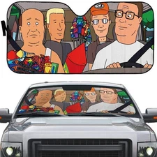 3D King Of Hill Custom Car Auto Sunshade