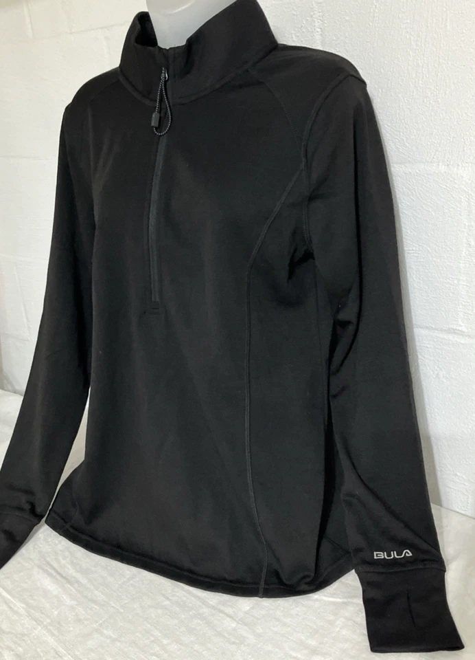 CAMISA CAPA HOMBRE TALLA GRANDE 1/4 CREMALLERA MEZCLA LANA NEGRA INVIERNO DEPORTES ESQUÍ ESTÉTICO Foto 4 de 4