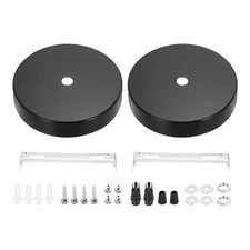 Ceiling Light Canopy Kit, Light Fixture Mounting Bracket Hanging Hardware Black