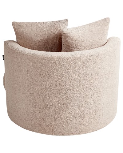 Poltrona DALBY Bouclé Beige - Foto 9 di 11