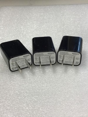 Pack Of 8 Amazon Original 5W 5V 1A USB Wall Charger FANA7R Black Kindle Fire NE