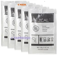 URNEX DEZCAL COFFEE MAKER & ESPRESSO DESCALER - 5 PACK