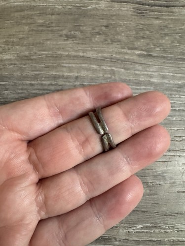 vintage sterling silver ring Jade Size See Pics Bin 6 - Picture 2 of 3