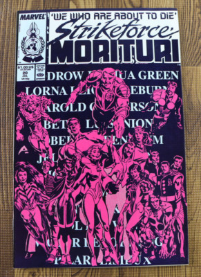 1988 Marvel Comic Strikeforce Morituri #20 VF/VF+