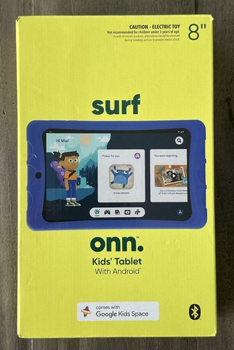 Surf Onn 8" Kinder Tablet, blau, 32GB Speicher, 2GB RAM, Android 11 GO Quadcore Pro - Bild 8 von 13