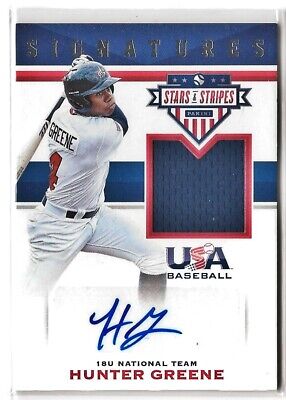 2017 PANINI STARS & STRIPES HUNTER GREENE ROOKIE AUTO - 010/299 - SIGNATURES | eBay