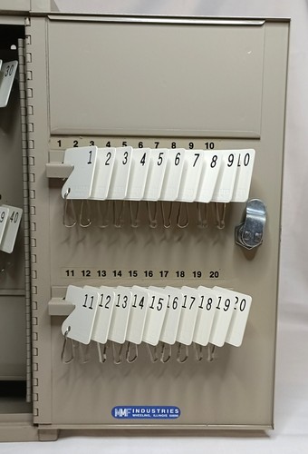 Key Cabinet Wall Mount MMF Industries Holds 40 Plus Keys - Picture 7 of 12