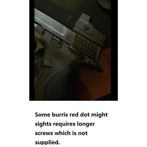 Universal Pistol Red Dot Sight Mount Plate Base For Taurus Glock 17 19 22 23 26 - Picture 4 of 12