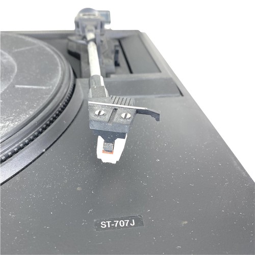 Sanyo GTX 707A PLL AM/FM Semi-Automatic Turntable Double Cassette Deck For Parts - Picture 5 of 9