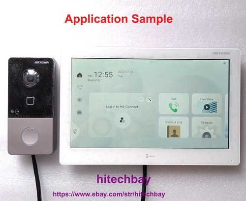 New! DS-KH9510-WTE1(B) All-in-One Indoor Station 10.1" Colorful Touch Screen PoE - Afbeelding 7 van 8