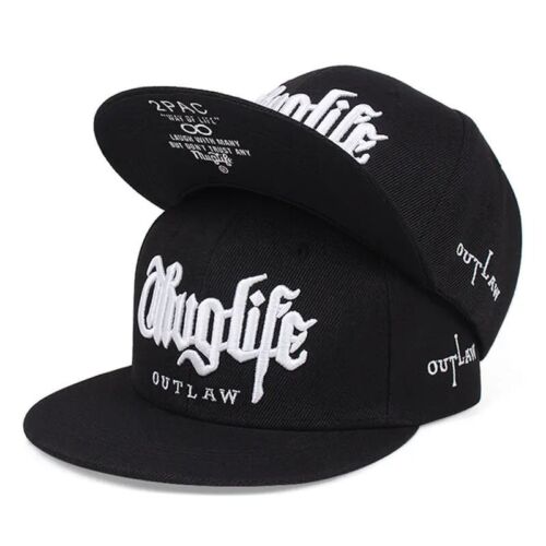 Thug Life 2Pac Snapback Baseball Cap Tupac bestickt Original Hip Hop Hut - Bild 2 von 27