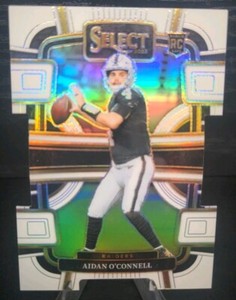 2023 Panini Select Aidan O’Connell White Die Cut Prizm Concourse Rookie RC /199