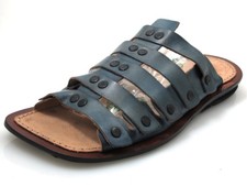 Davinci 10745 Men's Leather Slip On Strap Sandals