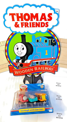 Ivo Hugh with Zoo Cars - LC99169 Thomas & Friends Wooden Railway