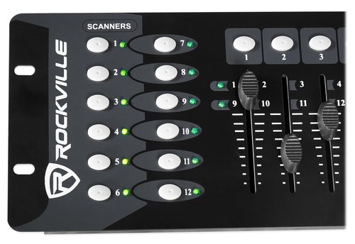 (4) American DJ MEGA FLAT HEX L PAK4 RGBLA+UV LED Par Lights+DMX Controller+Bag - Picture 11 of 12