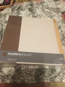 American Crafts Moderno álbum de anillo en D 12/"x12/" Negro