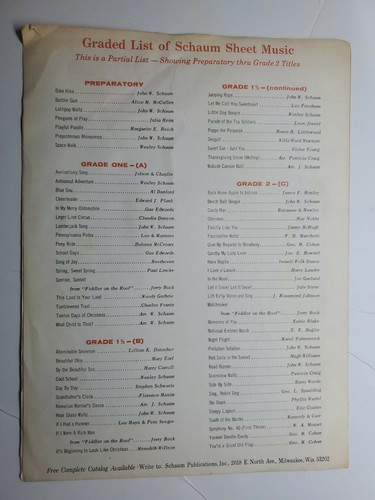 Cheerleader Piano Solo with Words Sheet Music - John Schaum / Edward Plank - Picture 2 of 3
