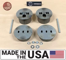 [SR] Front Air Ride Bag Brackets Kit Universal Cups 4.5" OD Set w/ Hardware