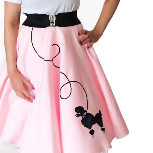 Hip Hop Años 50 Tienda Mujer 7 Piezas Falda Caniche Halloween o Baile Disfraz Set - Imagen 11 de 26