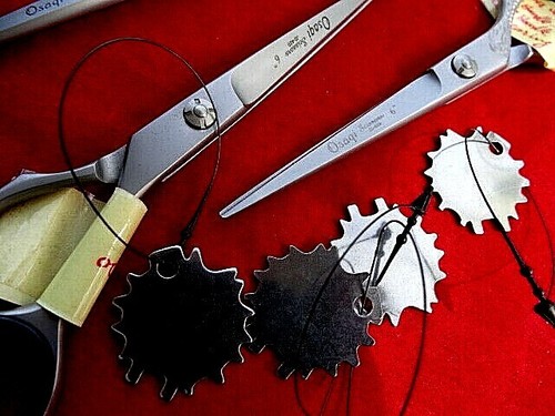 4 x BALL BEARING_2 x 6" + 7" + 6.5" Hairdressing Scissors / KEYS & FREE Thinning - Foto 10 di 12