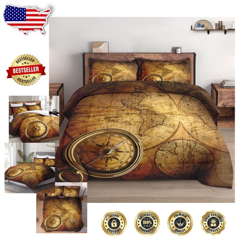 Soft and Cozy King Size Comforter Set - 2 Pillowcases, Multi-Colored Design