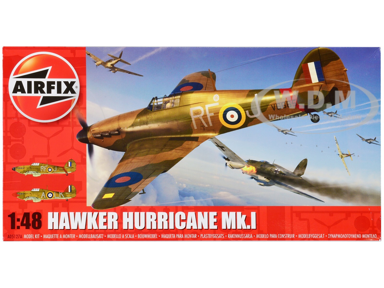 1/48 Scale Airfix Hawker Hurricane Mk.I Level 2 Model Kit A05127