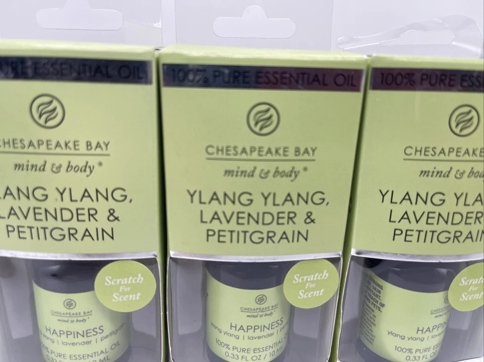 Óleo essencial de baía de Chesapeake 3 peças: felicidade-ylang, lavanda e petitgrain 0,33 oz - Imagem 2 de 4