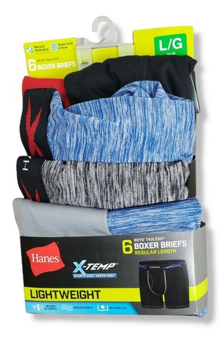 Hanes Boys' Breathable Tagless Boxer Brief, 6-Pack - Large 14-16 - Picture 10 of 12
